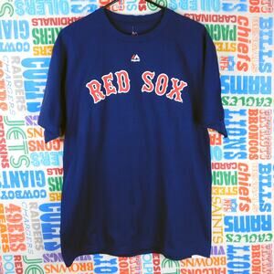 Majestic Boston Red Sox Papa Number 1 Jersey T Shirt Size L NWT